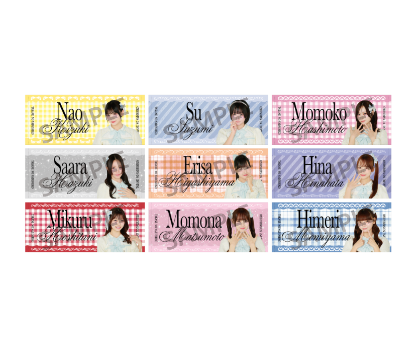 フェイスタオル（Bouquet of 9 Flowers ver.） – 高嶺のなでしこ