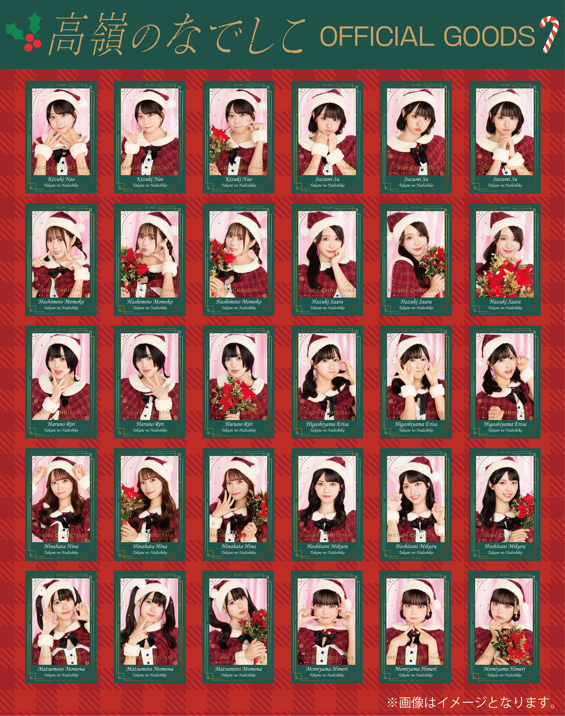 ミニフォトカードセット「クリスマス2024」ver. – 高嶺のなでしこ