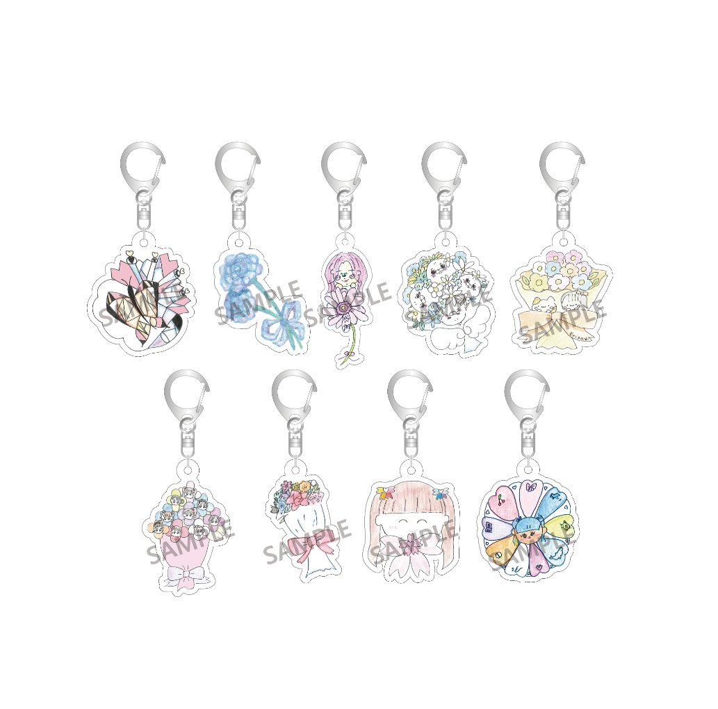 個別お花アクキー（Bouquet of 9 Flowers FINAL ver.）